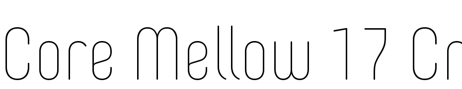 Core Mellow 17 Cn Thin Font Download Free